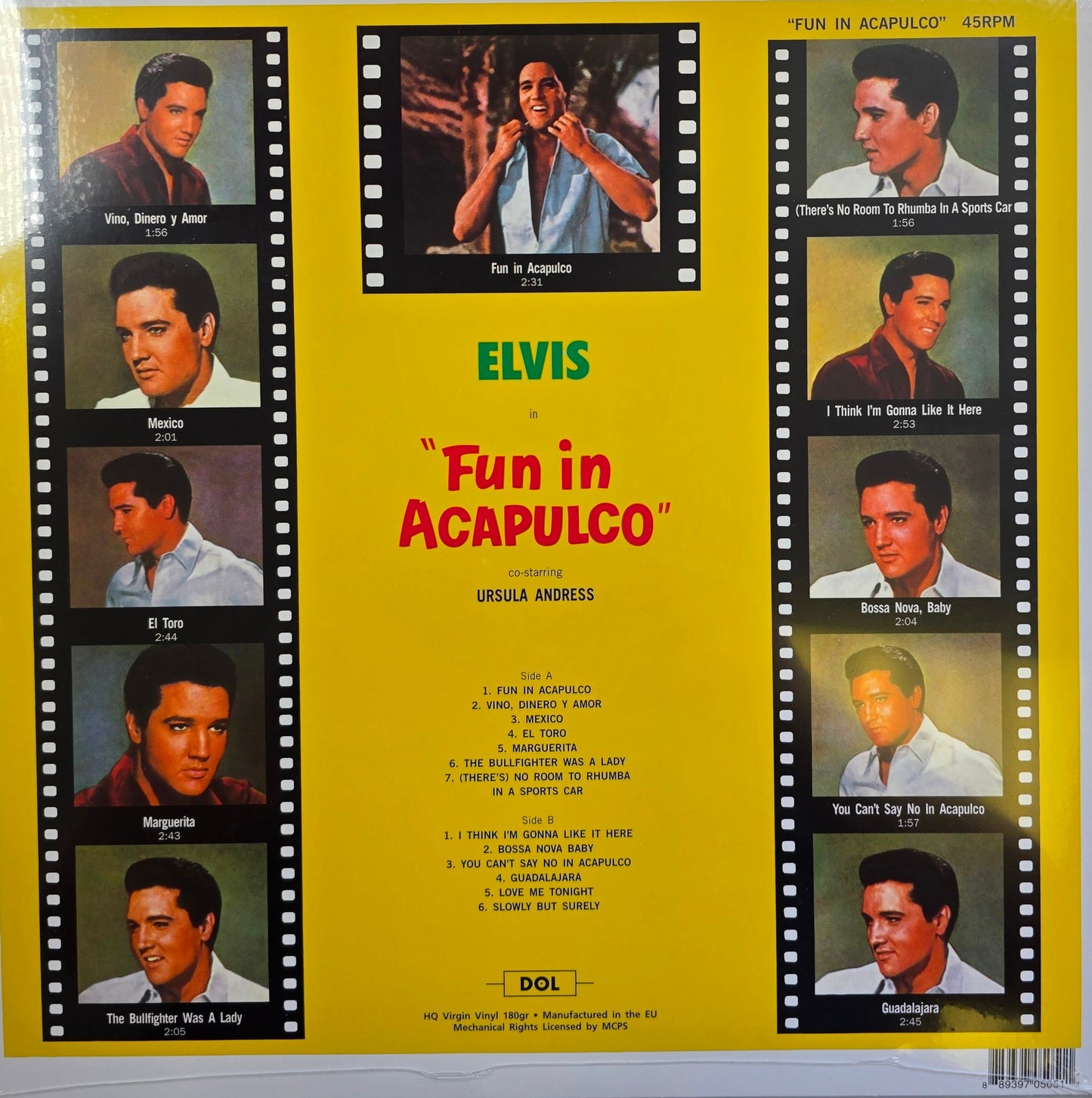 Elvis Presley Fun in Acapulco Vinyl LP Green