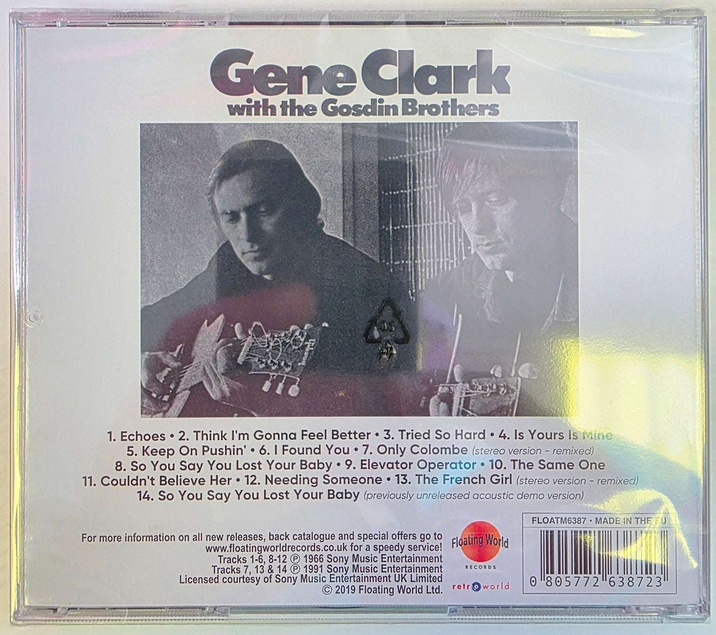 Gene Clark With The Gosdin Brothers CD