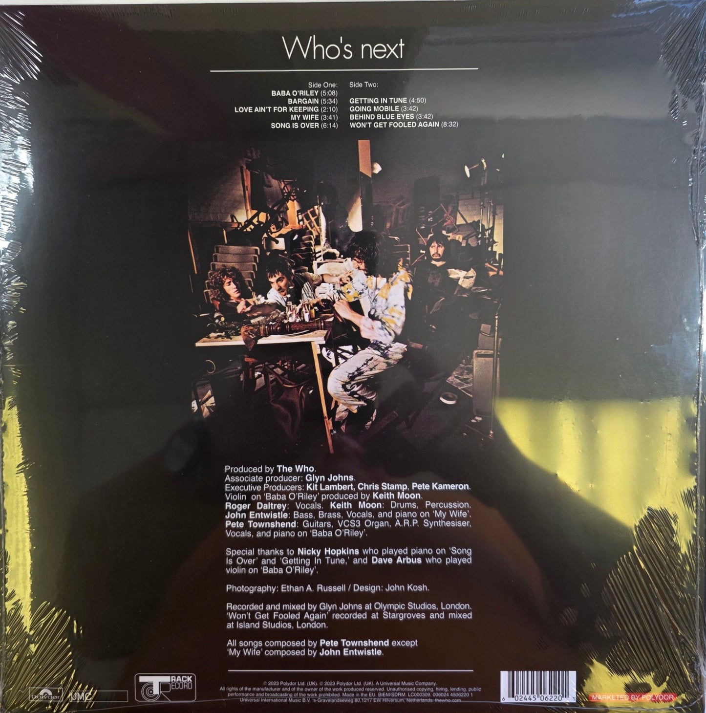 The Who Who's Next Vinyl LP Limited Edition Blue