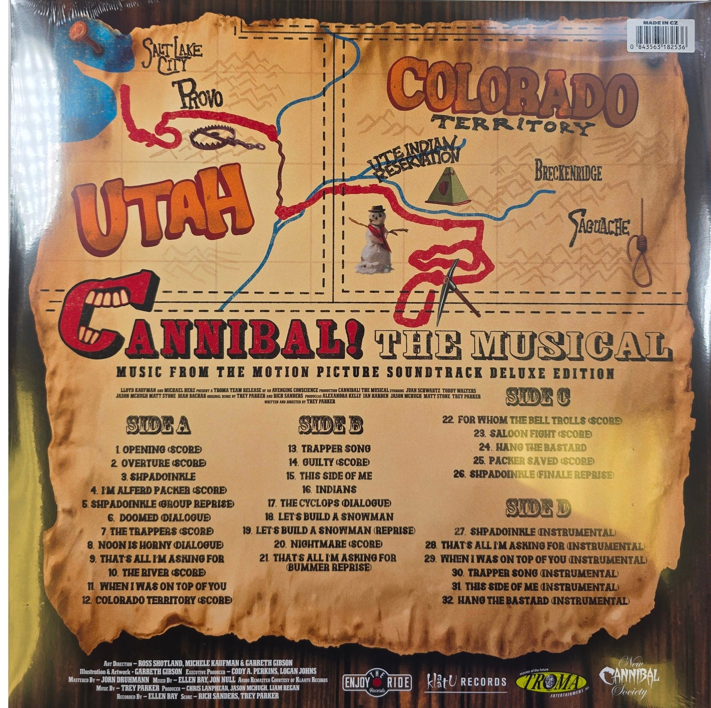 Cannibal The Musical Vinyl LP Deluxe Edition Coloured
