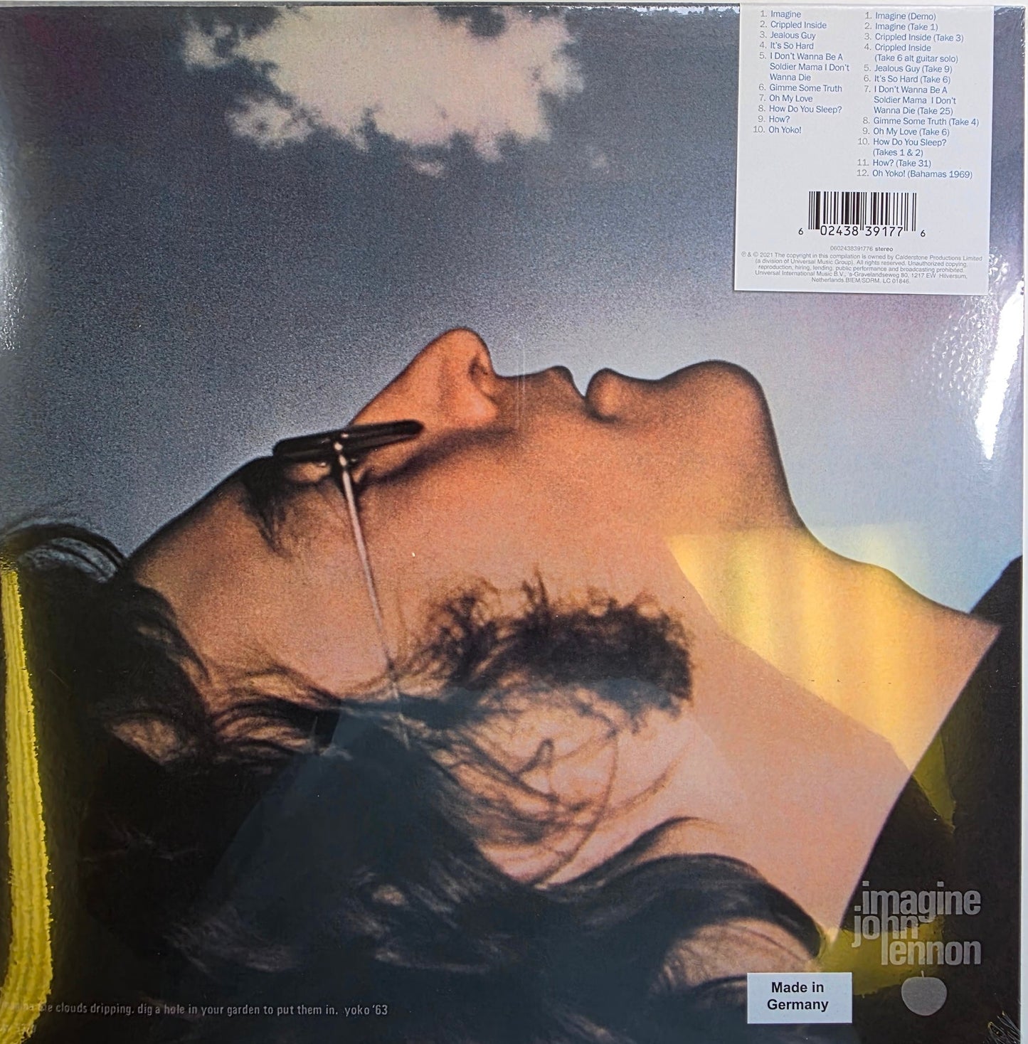 John Lennon Imagine Vinyl LP White Remixed