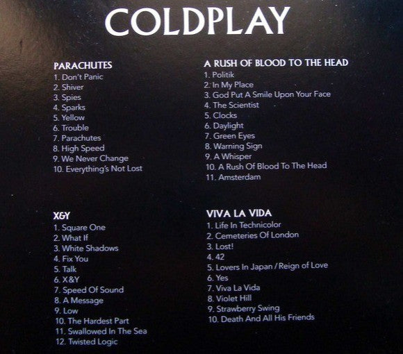 Coldplay 4CD Catalogue Set CD Album limited Edition reissue 2021 on Parlophone