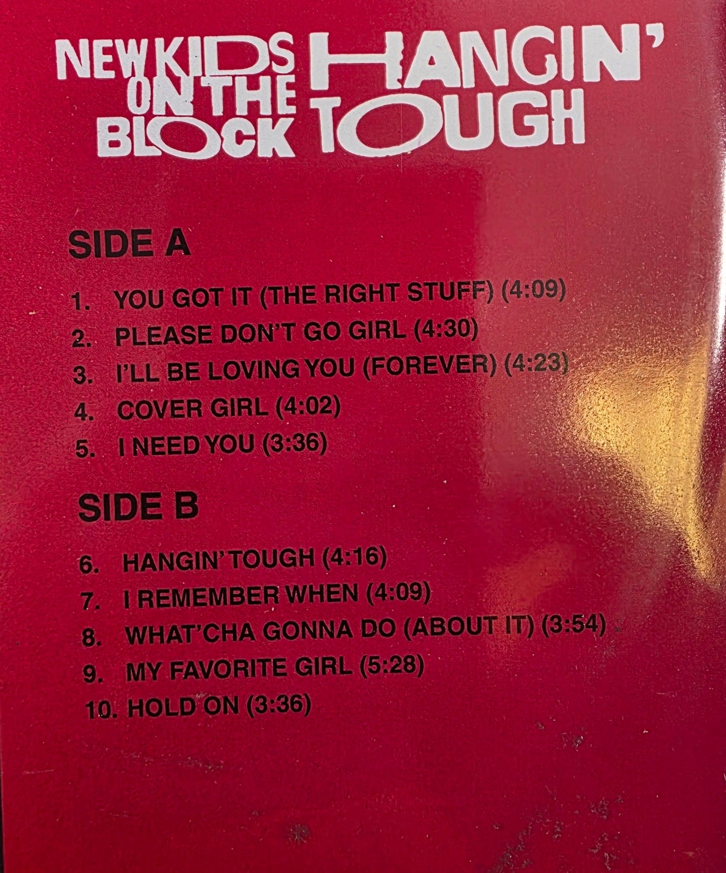 New Kids On The Block Hangin Tough Vinyl LP Picture Disc