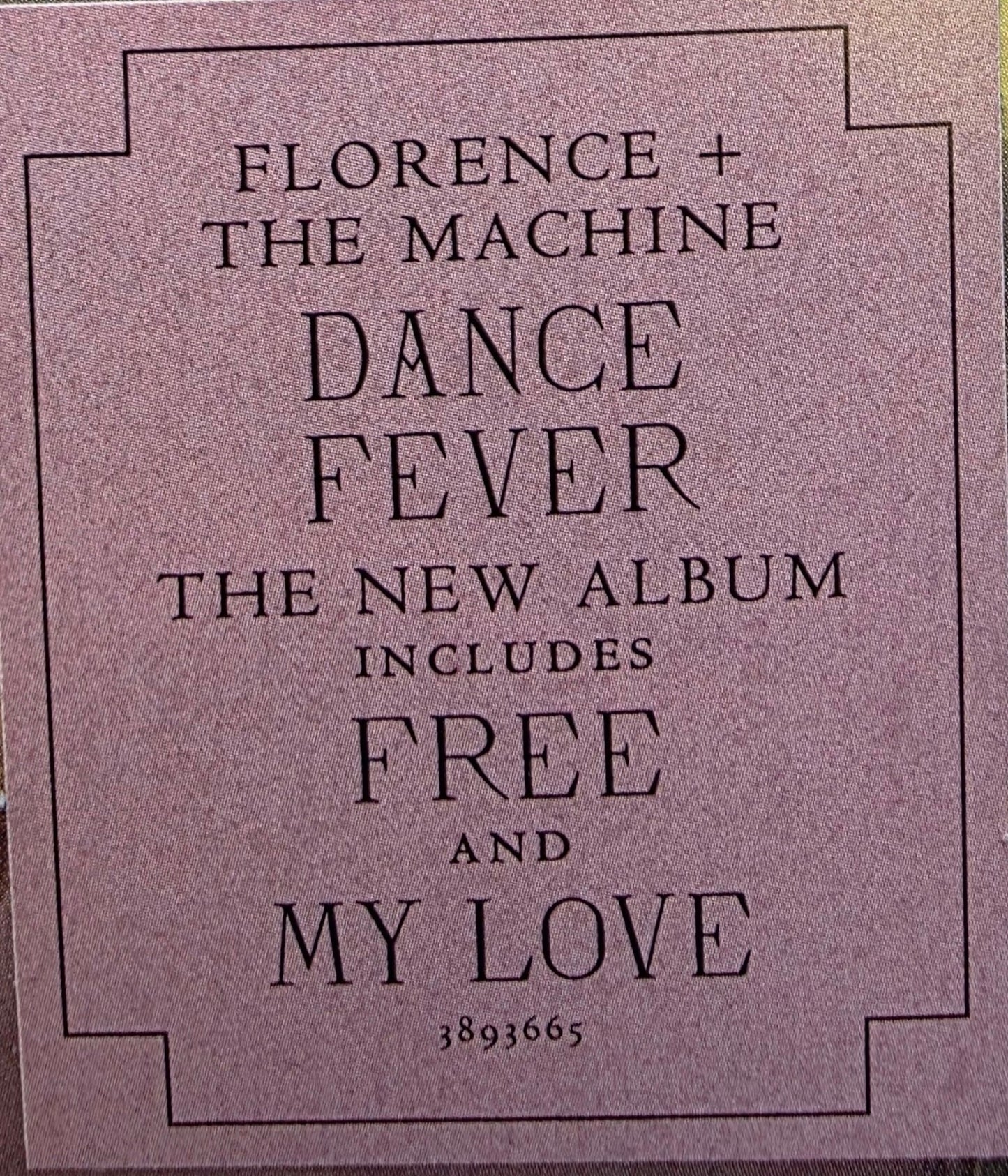 Florence and the Machine Dance Fever Vinyl LP