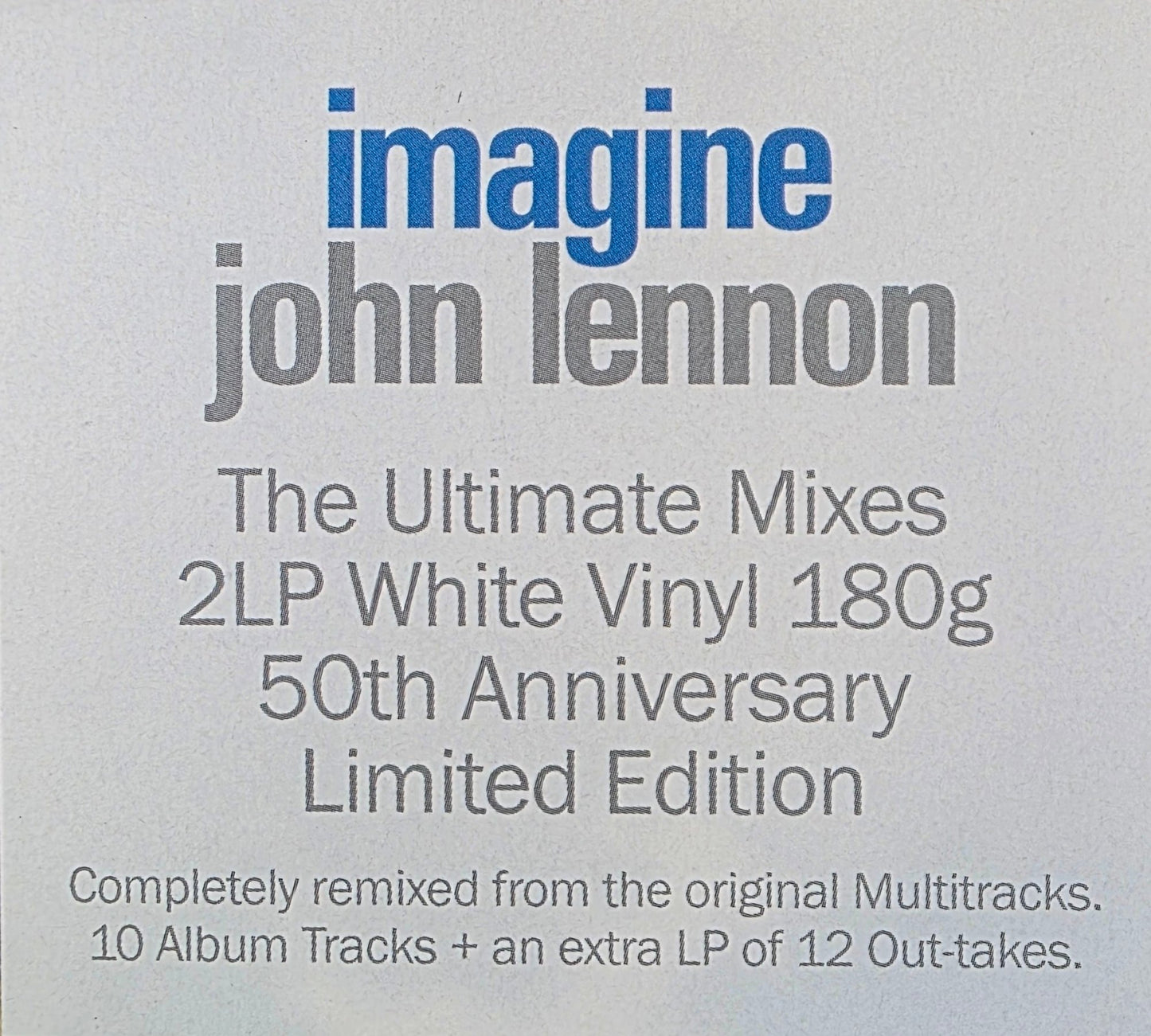John Lennon Imagine Vinyl LP White Remixed