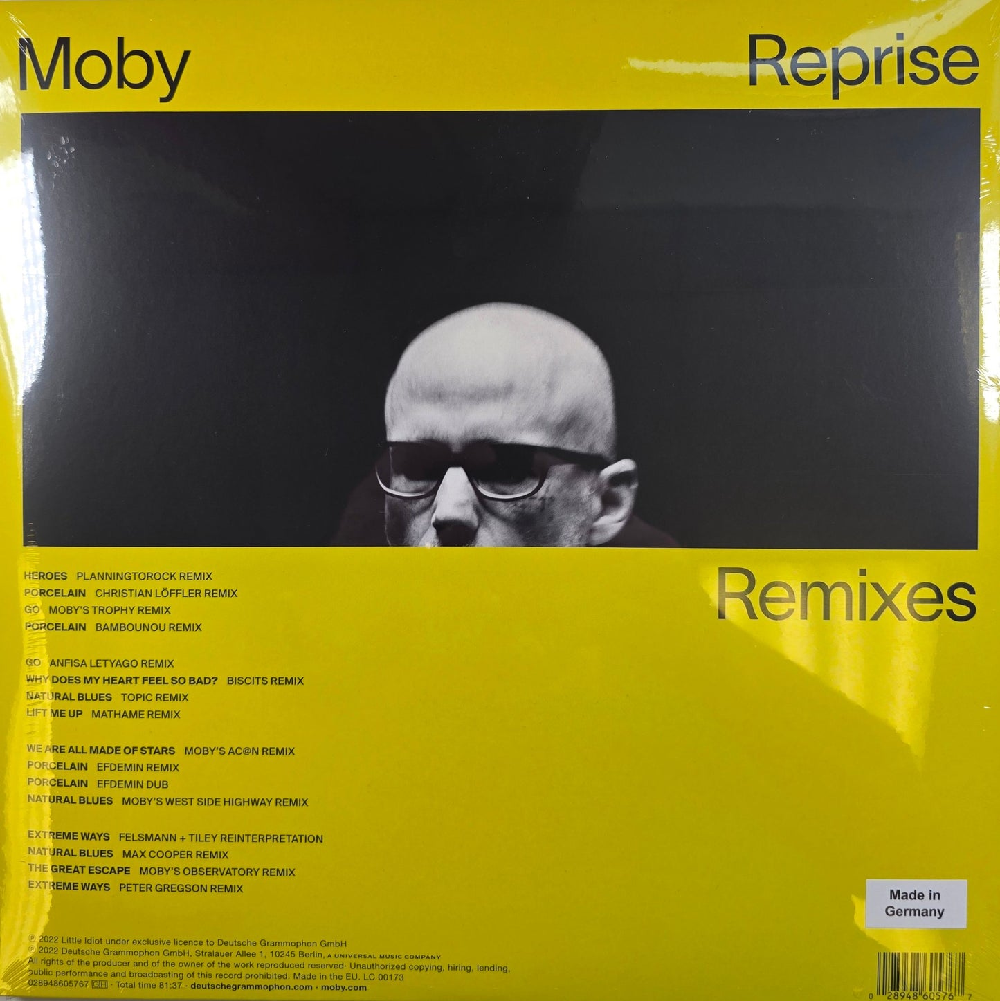 Moby Reprise Remixes Vinyl LP