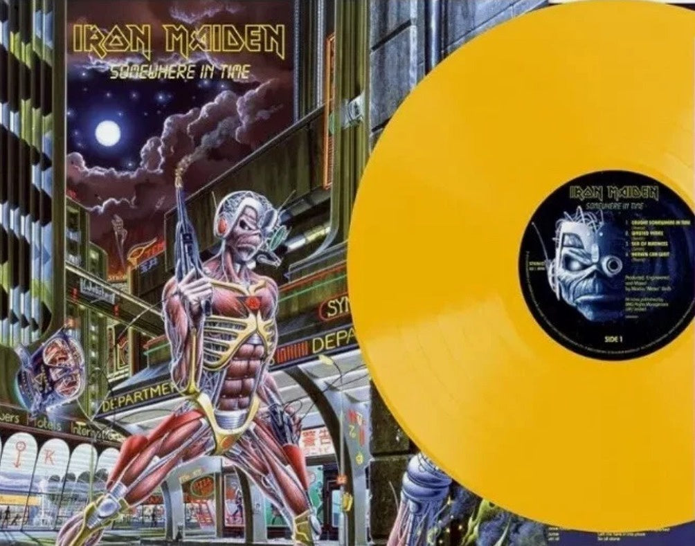 Iron Maiden – Somewhere in Time Vinyl LP Limited White with Lenticular 3D Poster