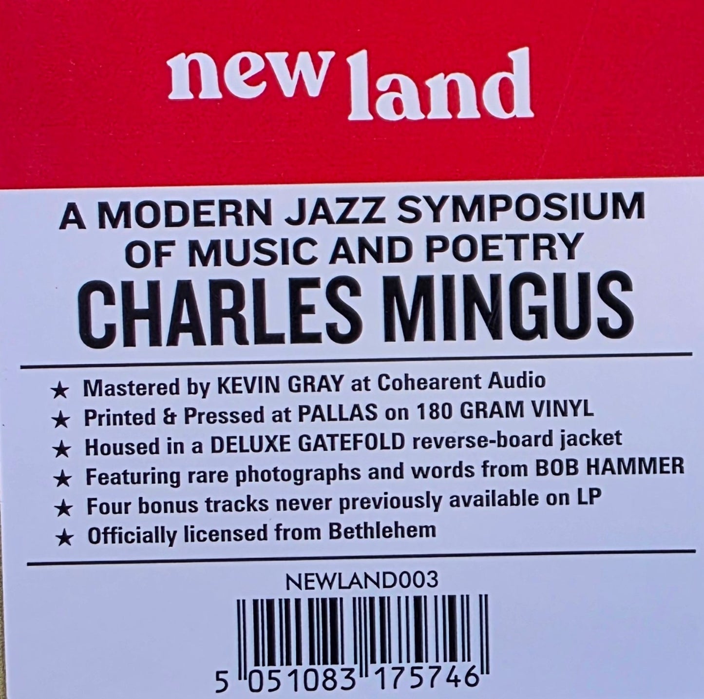Charles Mingus A Modern Jazz Symposium Vinyl LP