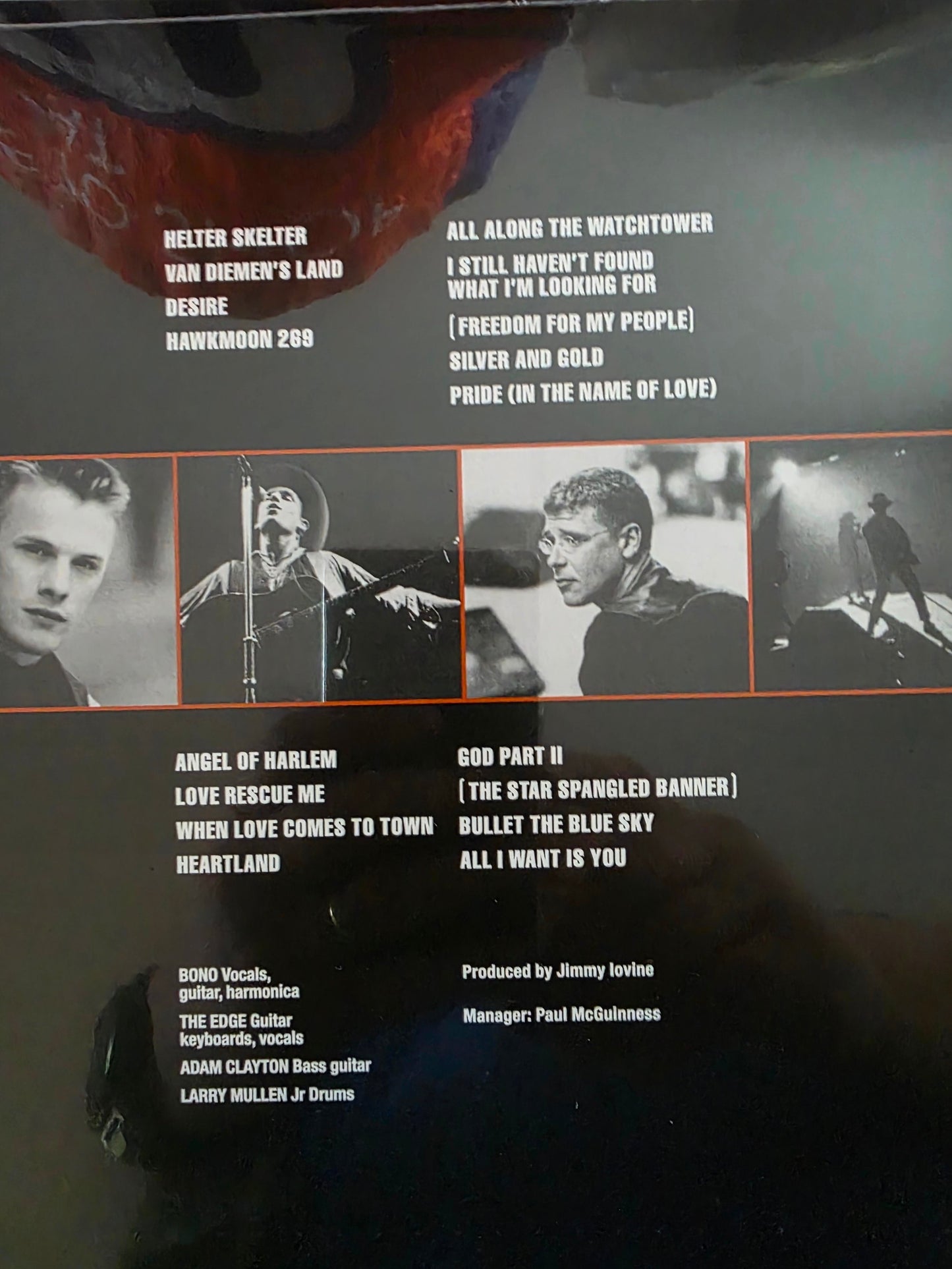 U2 Rattle and Hum Vinyl LP