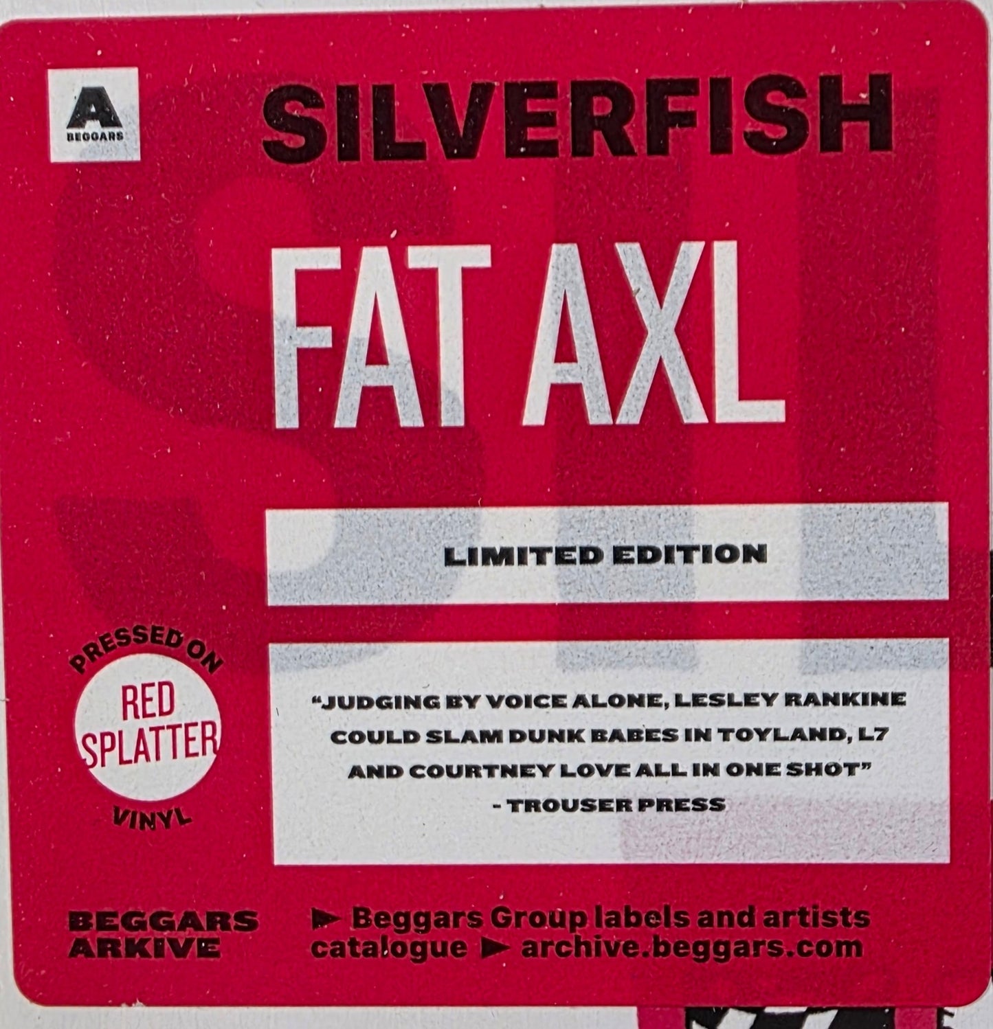Silverfish Fat Axl Vinyl LP Red Splatter
