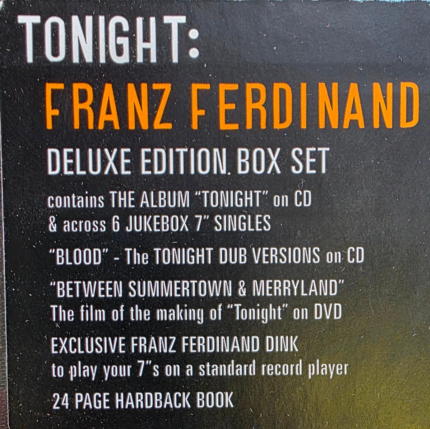 Franz Ferdinand Tonight Deluxe Edition 7" Vinyl Box Set
