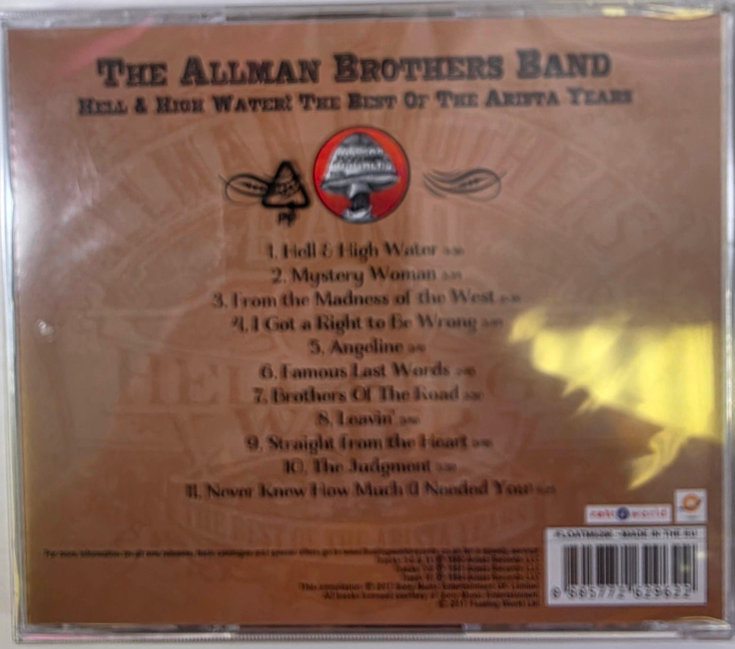 Allman Brothers Band Hell And High Water CD