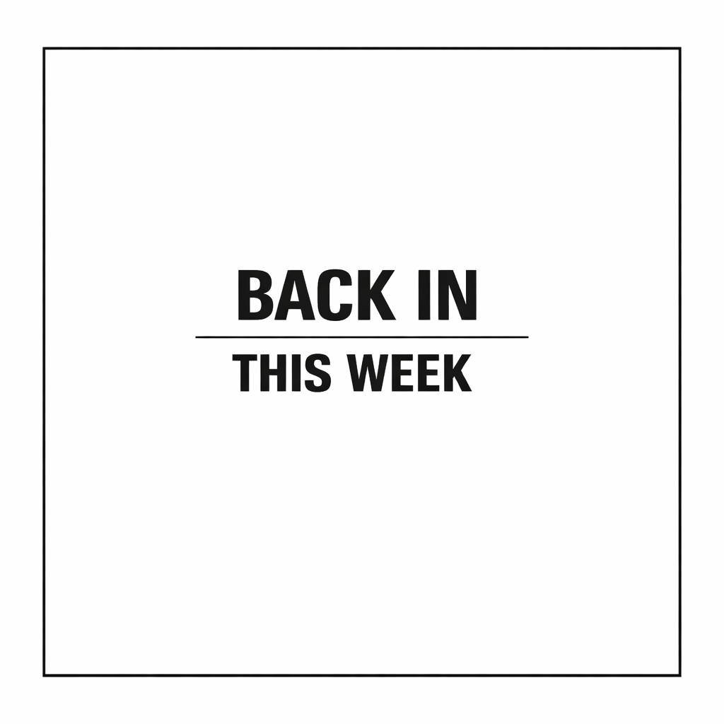 Back in this week