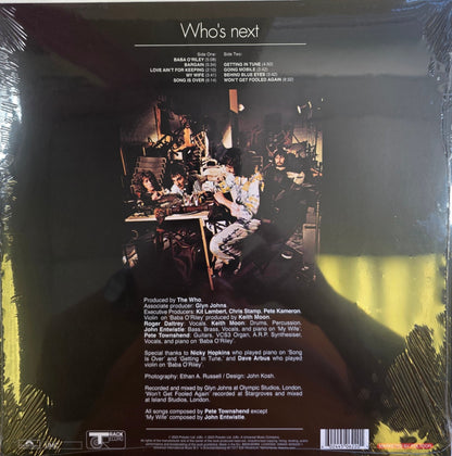 The Who Who's Next Vinyl LP Limited Edition Blue