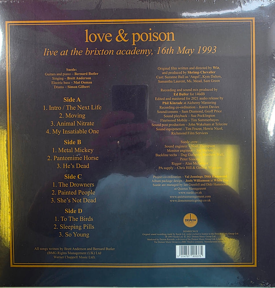 The London Suede Love & Poison Vinyl LP Clear