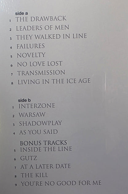 Warsaw Vinyl LP Limited Edition Coloured