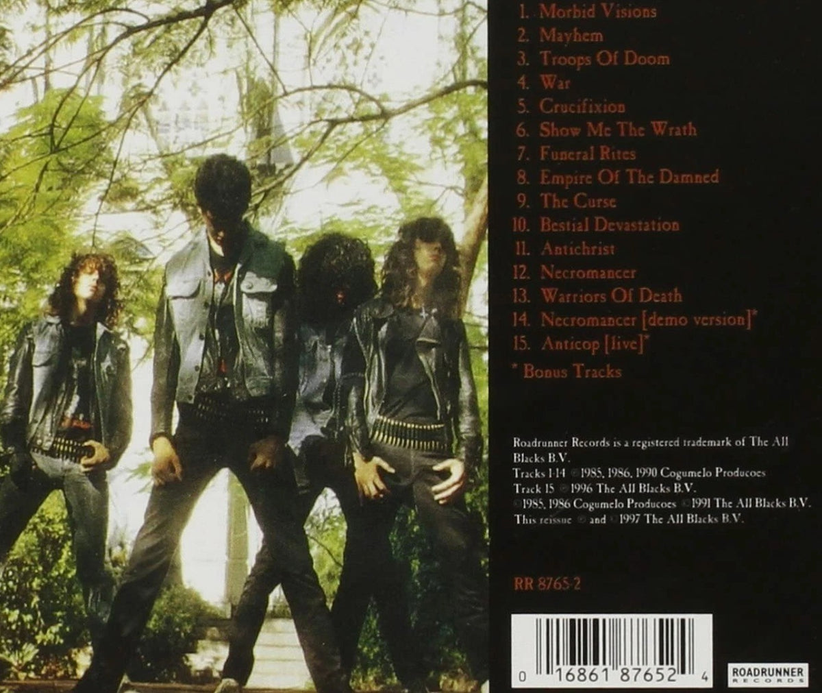Sepultura Morbid Visions estial Devastation CD Album remastered 2023 roadrunner
