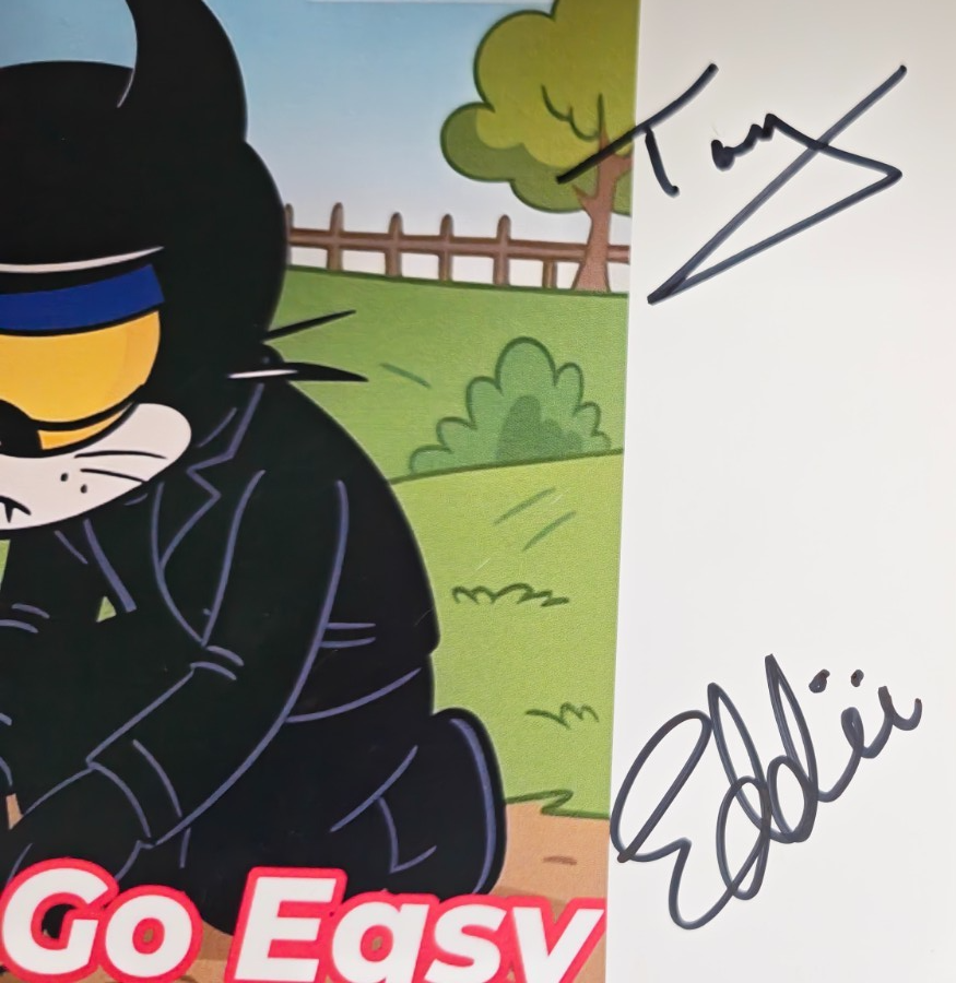 Adam and the Hellcats Hand-Signed Photograph Authentic Autographs size A4 print
