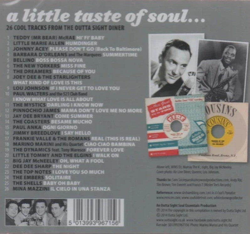 A Little Taste Of Soul From The Outta Sight Diner CD Album Soul blues funk 2014