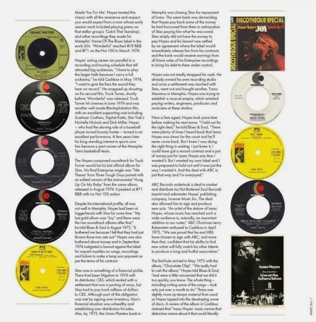 Isaac Hayes Hot Buttered Singles Volume 2 1972-1976 LP Album Vinyl record 2025