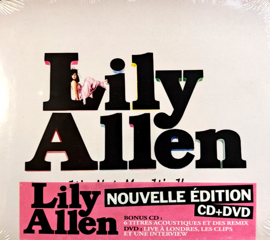 Lily Allen It's Not Me It's You CD Album with DVD Special Edition 2009 on Regal