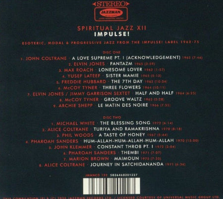 Spiritual Jazz XII Impulse! CD Album on Jazzman Jazz From The Impulse! Label