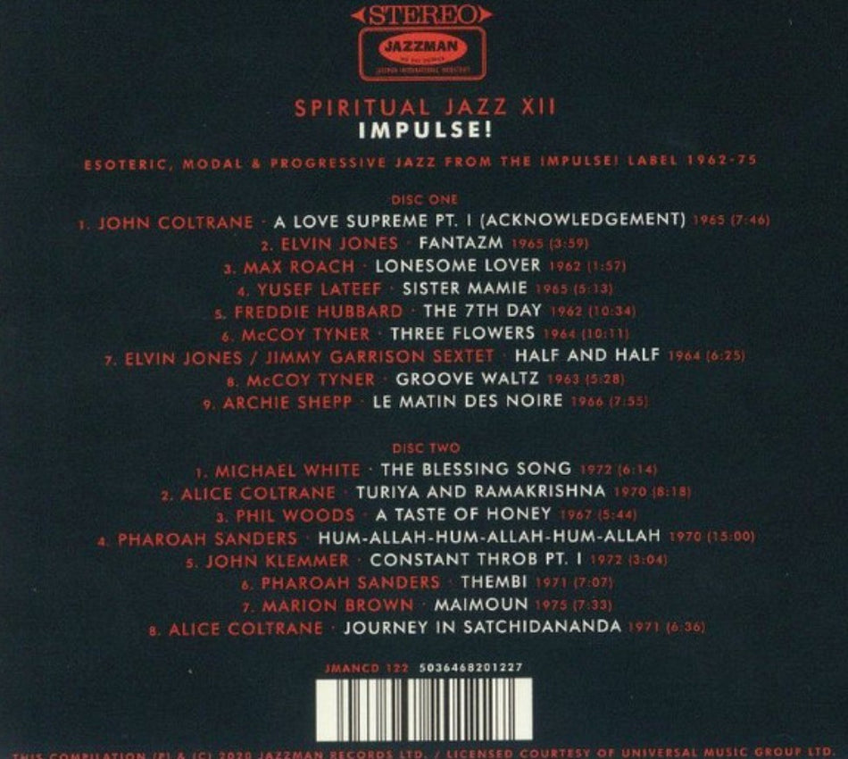 Spiritual Jazz XII Impulse! CD Album on Jazzman Jazz From The Impulse! Label