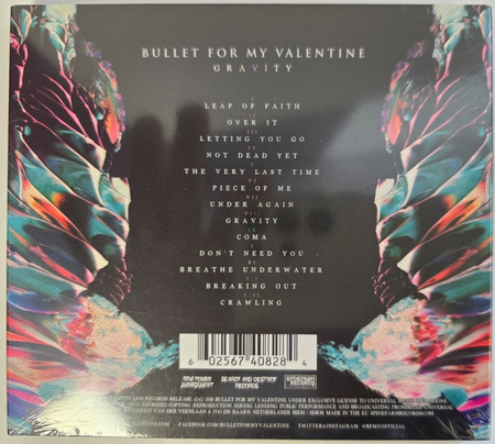 Bullet For My Valentine Gravity CD Album limited edition 2018 in digipak
