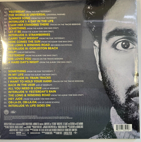 Himesh Patel Yesterday Original Motion Picture Soundtrack LP album vinyl record