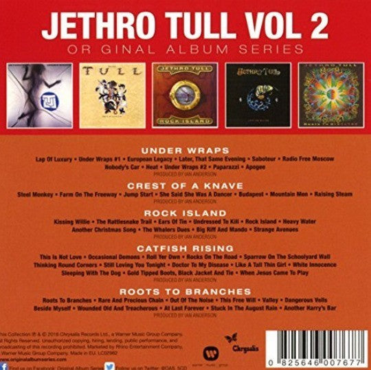 Jethro Tull Original Album Series Volume Two CD Boxset 5 Disc Set on Warner 2016