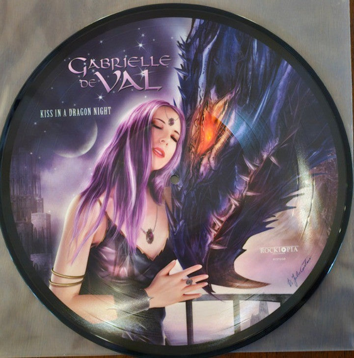 Gabrielle De Val Koenzen Kiss in a Dragon Night LP vinyl record picture disc