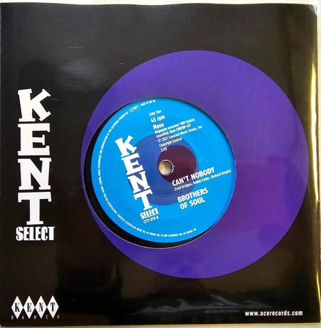 Brothers Of Soul I Need Your Love 7" vinyl record reissue on Kent Northern soul
