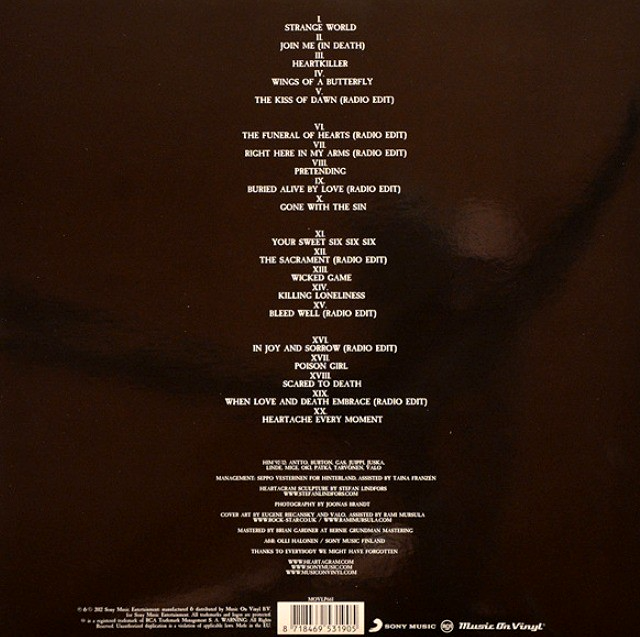 HIM - XX LP Album vinyl record 2012 Compilation 2 LP Black 180g remastered