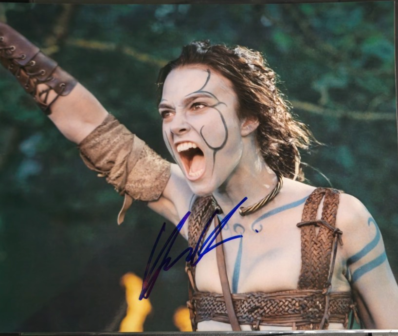 Keira Knightley  Hand Signed Photo autograph Size A4 with Cert