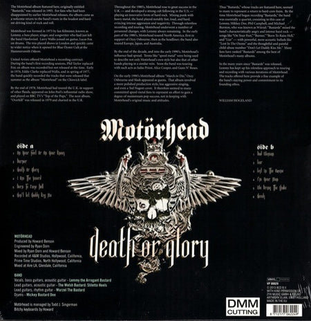 Motörhead – Death Or Glory 2013 LP Album vinyl record MINT