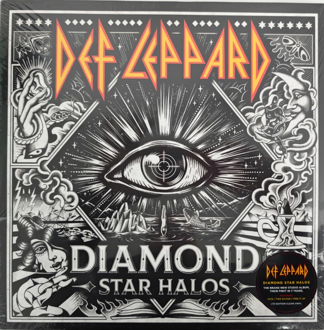 Def Leppard Diamond Star Halos LP  Album vinyl record Limited Clear 2022 on UMC