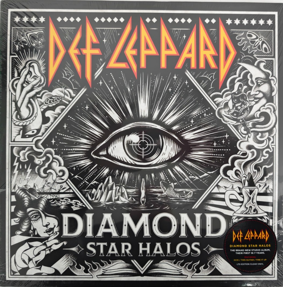 Def Leppard Diamond Star Halos LP  Album vinyl record Limited Clear 2022 on UMC