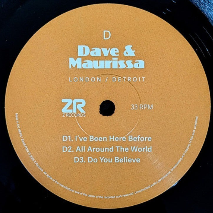 Dave & Maurissa London / Detroit LP Album vinyl record 2025 on Z Records