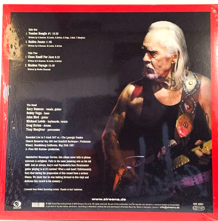 Gary Duncan's Quicksilver Live at Field Stone LP Album vinyl record 180g 2019