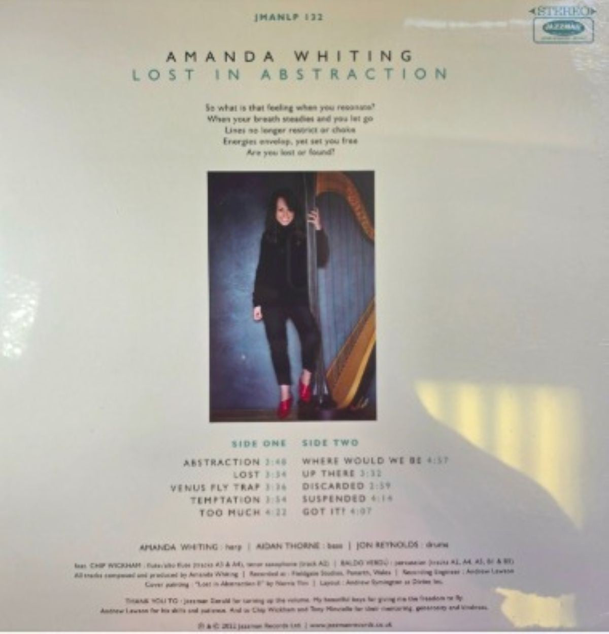 Amanda Whiting Lost In Abstraction 2022 LP Album Vinyl Record Jazzman limited ed