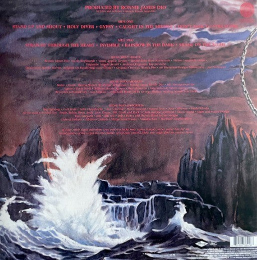 Dio Angry Holy Diver LP Album vinyl record reissue non bar coded version