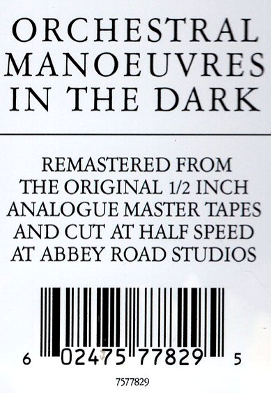 Orchestral Manoeuvres In The Dark Junk Culture LP Album vinyl record half speed