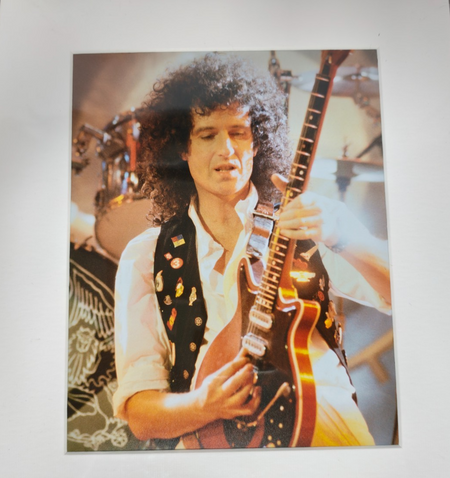 Brian May from Queen Hand Signed presentation 12" x 18" Autograph