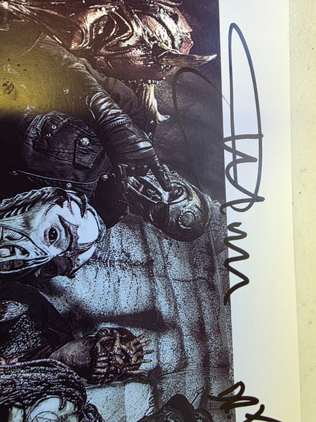 Mushroomhead Hand Signed A4 presentation autographs signed by the band