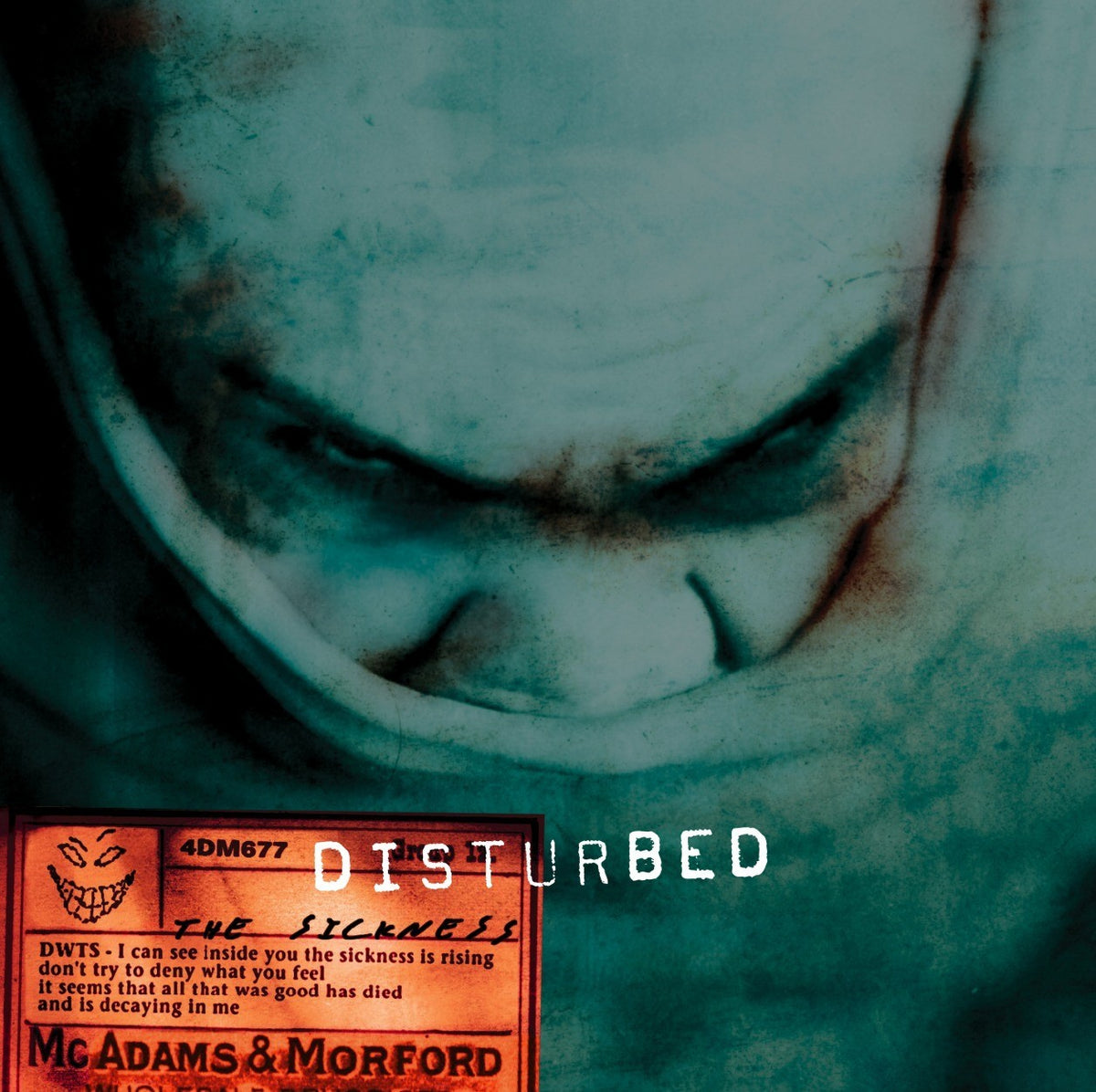 Disturbed – The Sickness LP Album vinyl record 2025 Anniversary Milky Clear