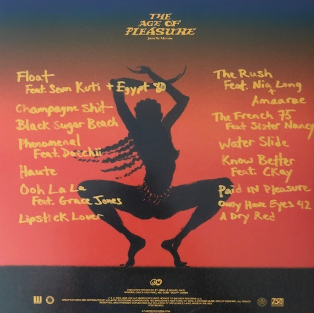 Janelle Monáe – The Age Of Pleasure LP Album vinyl record limited Orange 2023