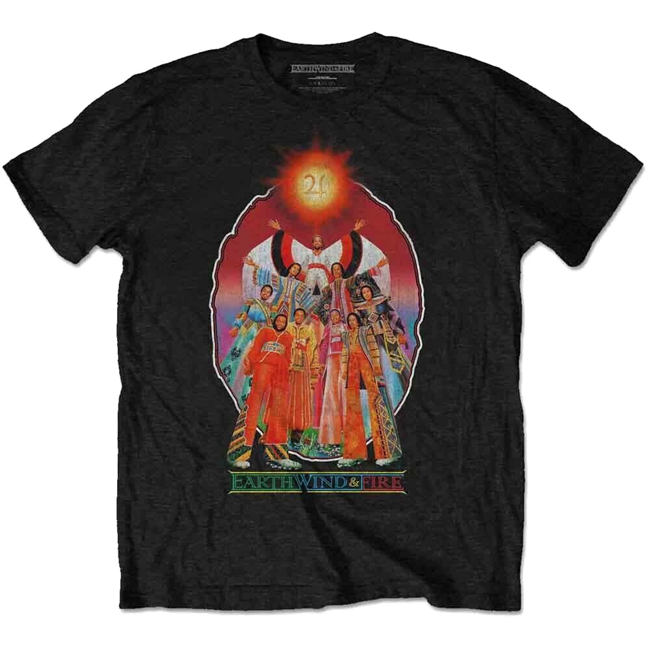 Earth Wind & Fire Unisex T-Shirt Let's Groove with Back Print size XXL official
