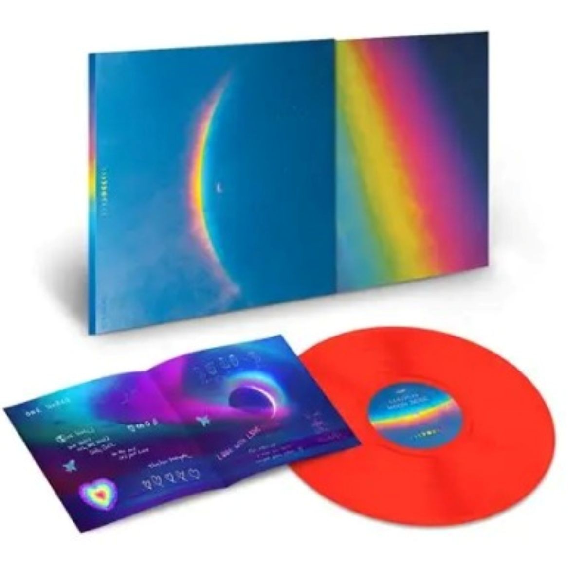 Coldplay Moon Music LP Album Vinyl Record limited clear 2024 Red on Parlophone