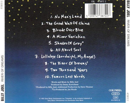 Billy Joel – River Of Dreams CD Album reissue on Columbia