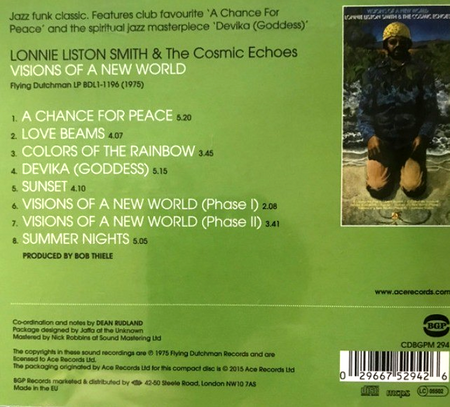 Lonnie Liston Smith & The Cosmic Echoes Visions Of A New World CD Album reissue
